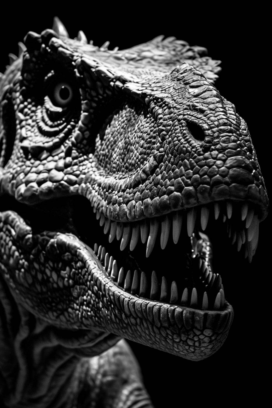 animal teeth dragon nature animal spooky reptile horror — free black and white photo