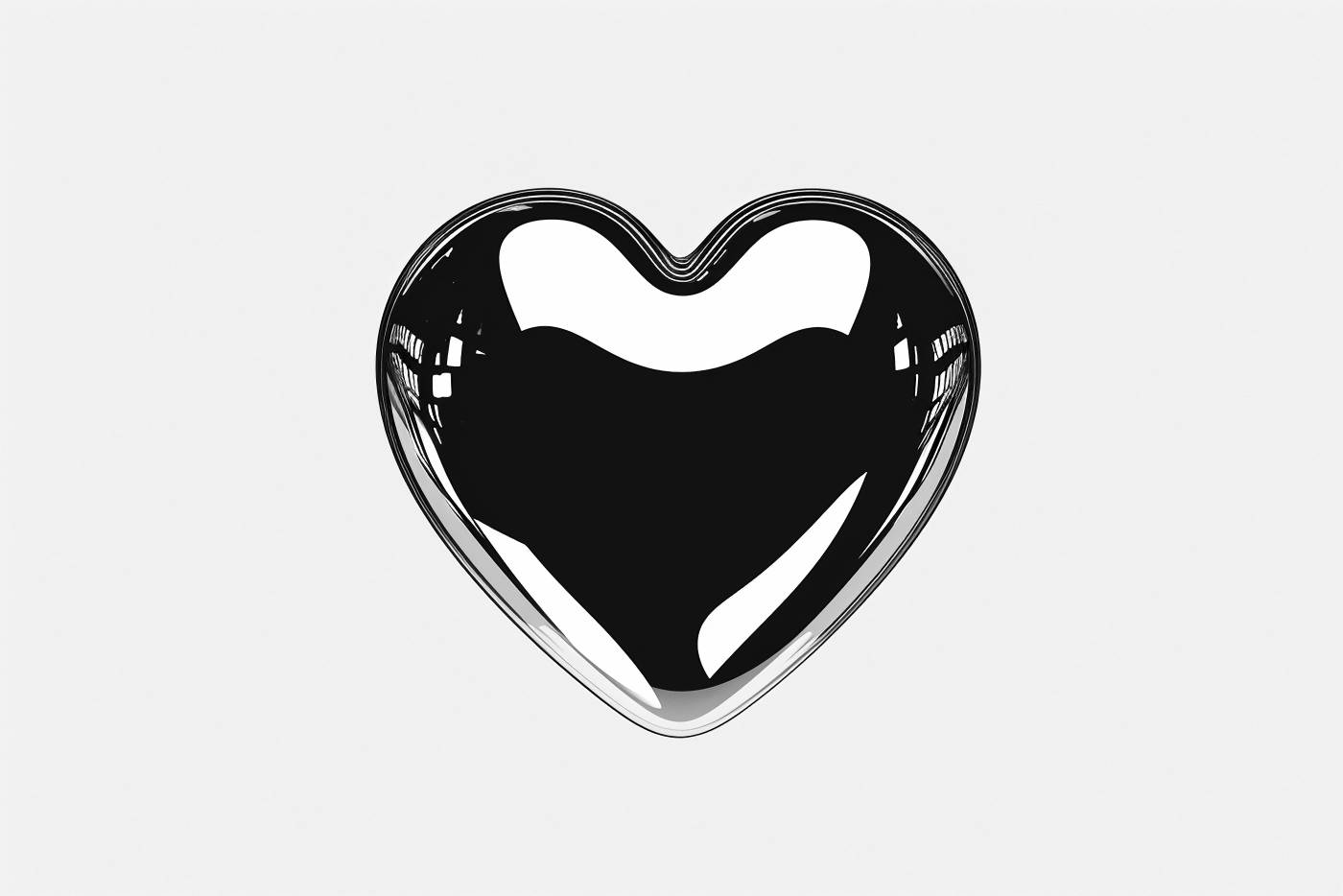 love symbol heart shape shape illustration romance backgrounds — free black and white photo