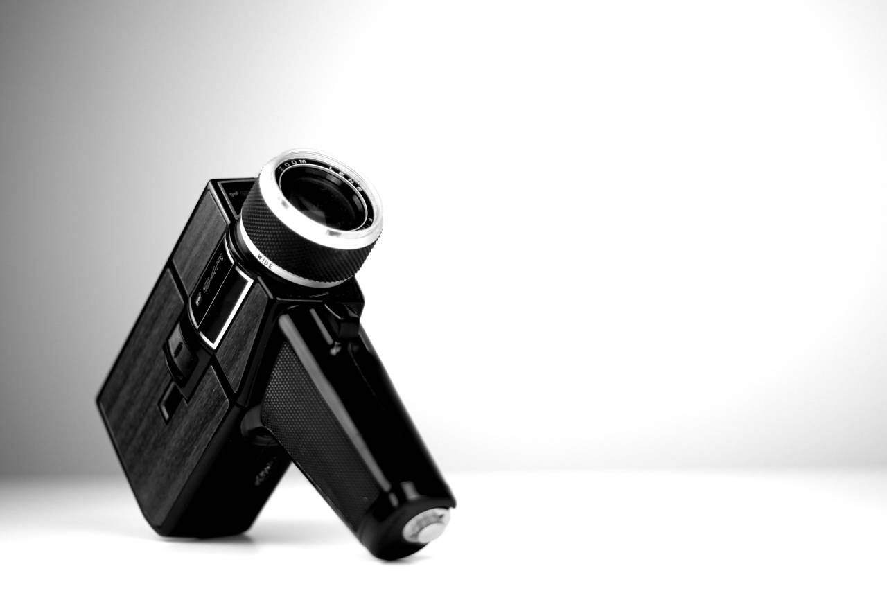  old  vintage  white  product design  cameras  — free black and white photo