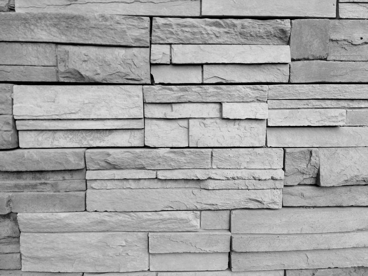Gray Sandstone Wall Texture   — free black and white photo