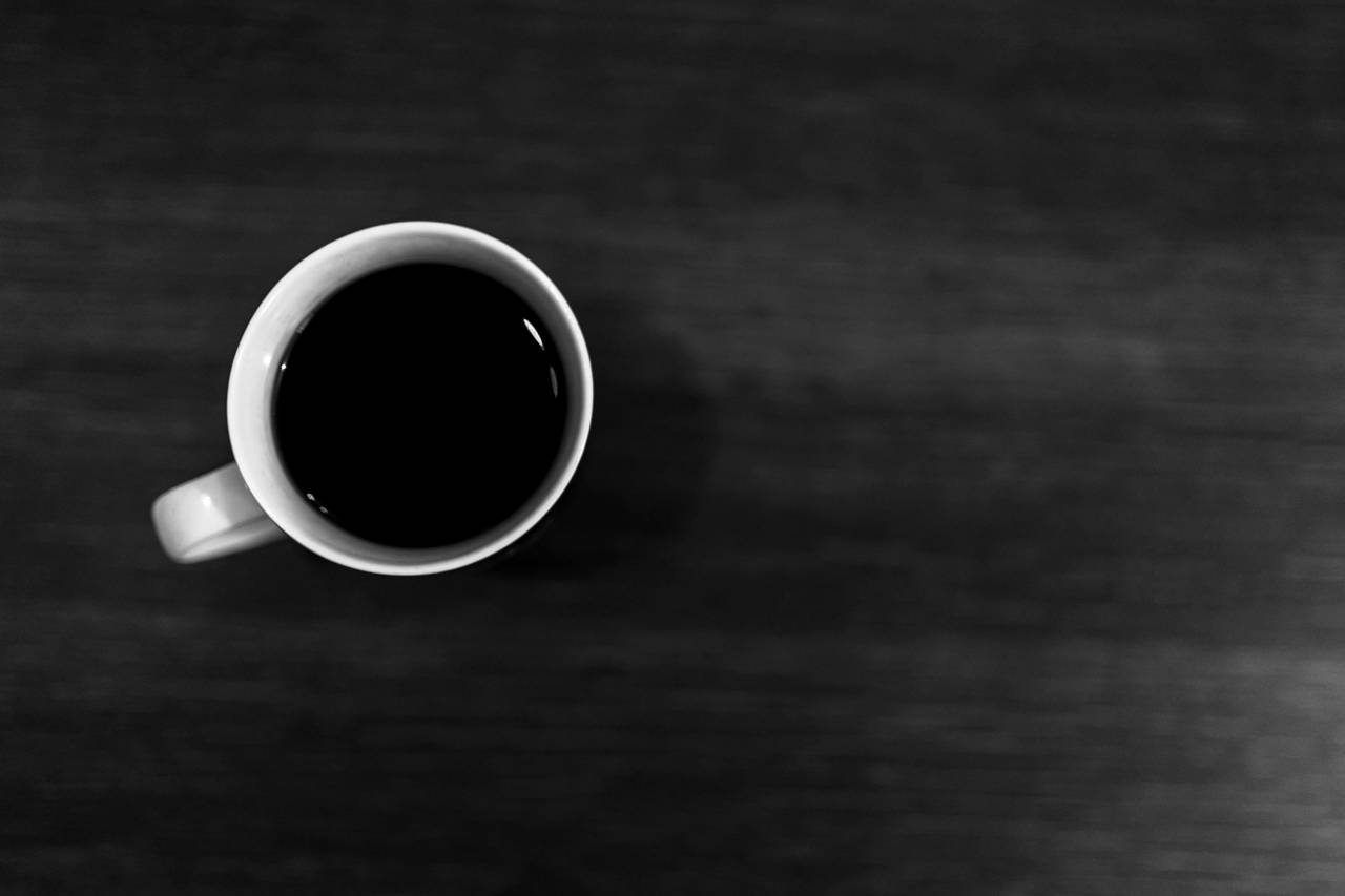 Top View Coffee Desk Free Stock Photo - NegativeSpace — free black and white photo