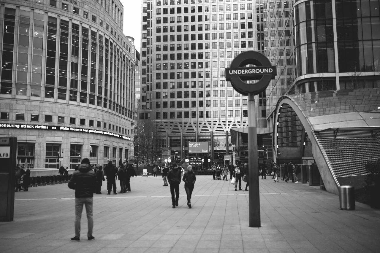 Underground Sign London B&W Royalty Free Photo - NegativeSpace — free black and white photo