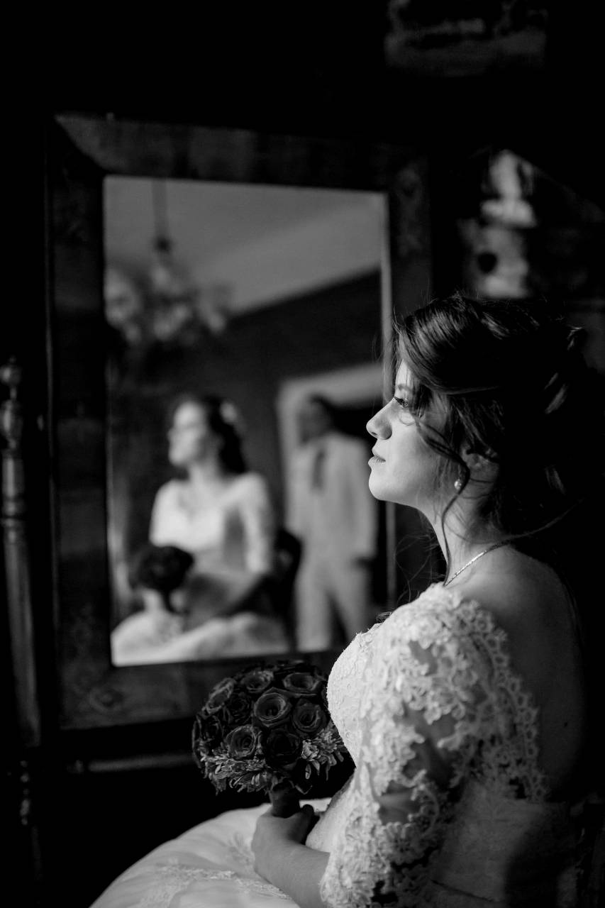 brunette bride salon gorgeous lady sitting woman  — free black and white photo