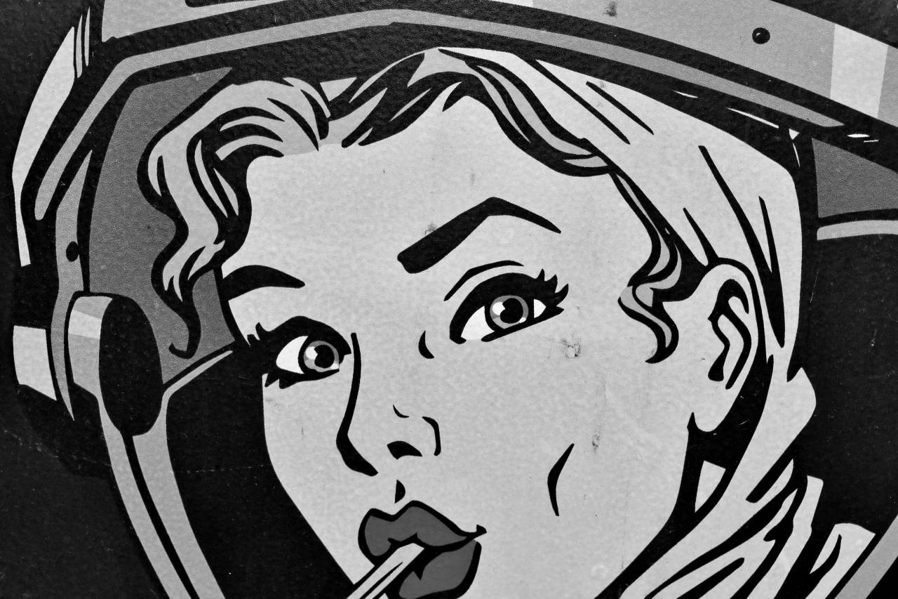 graphic painting commercial decoration marketing illustration — free black and white photo