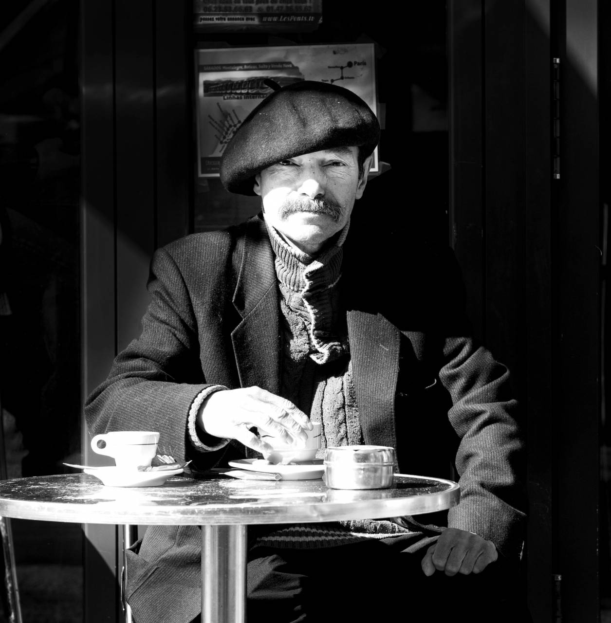   man  black and white  people  street  paris  — free black and white photo