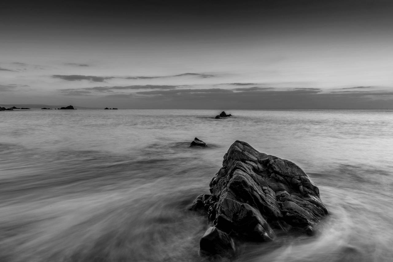 Coastal Wash Free Stock ?Photo? -  — free black and white photo