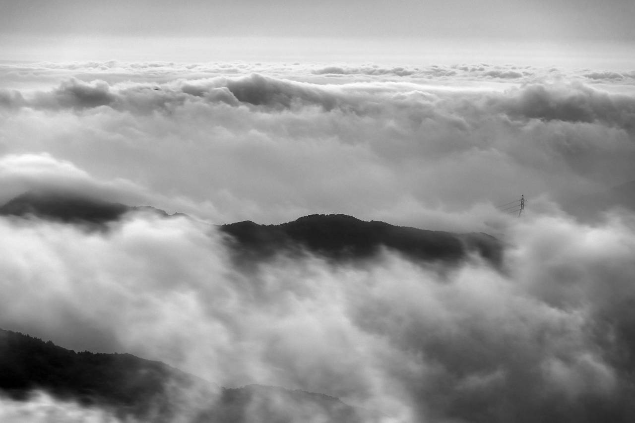 Mountains & Clouds Landscape Royalty-Free Stock ?Photo? and ... — free black and white photo