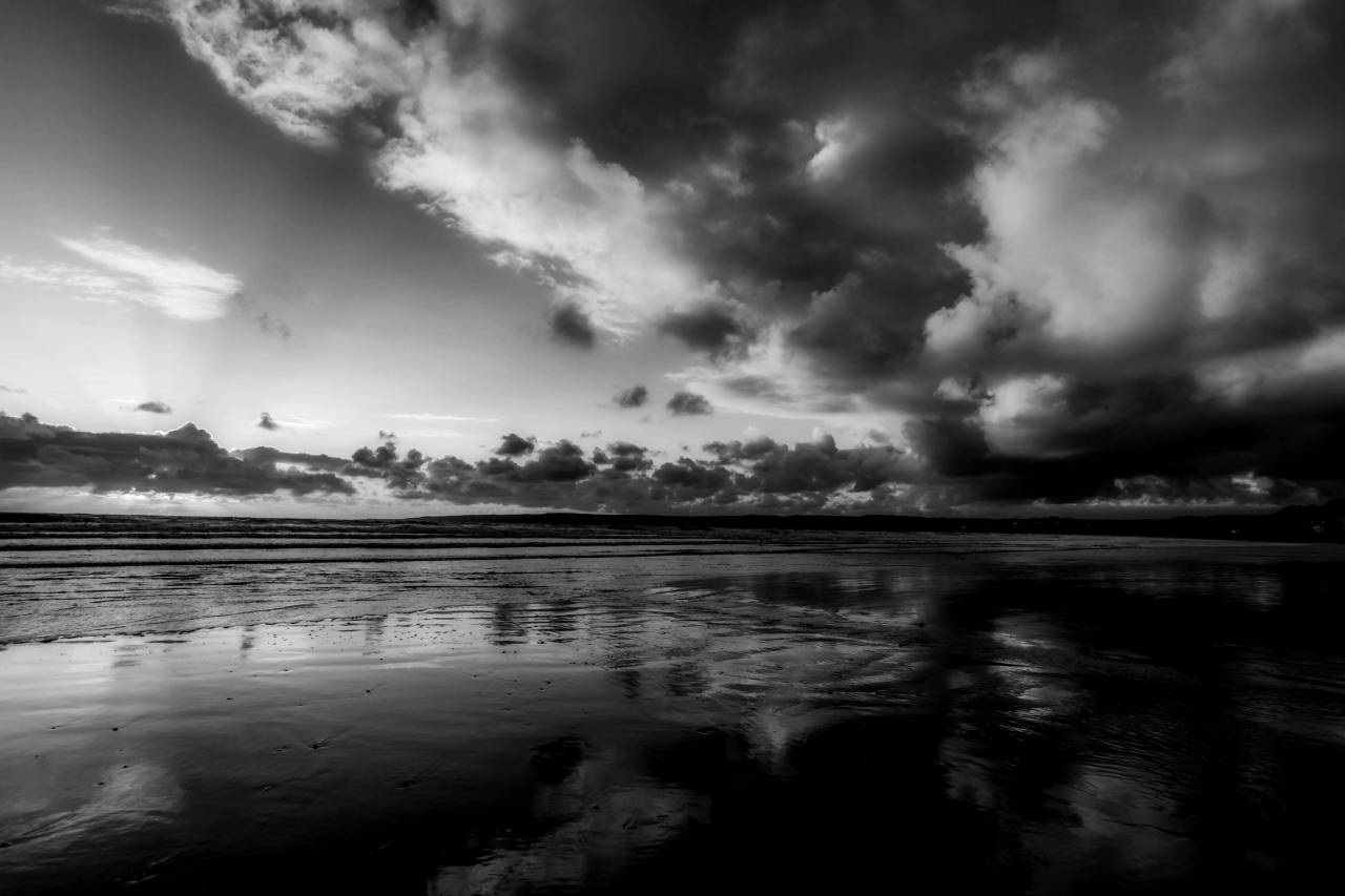 Orange Clouds at Sunset Royalty-Free Stock ?Photo? and Image — free black and white photo