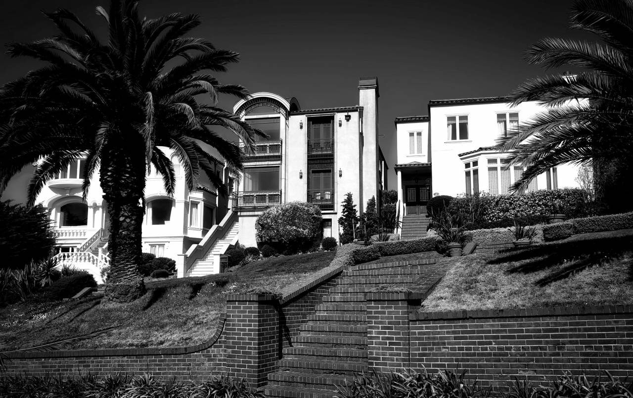   architecture  villa  mansion  house  — free black and white photo