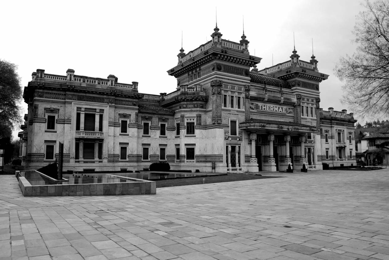   mansion  building  palace  construction  — free black and white photo