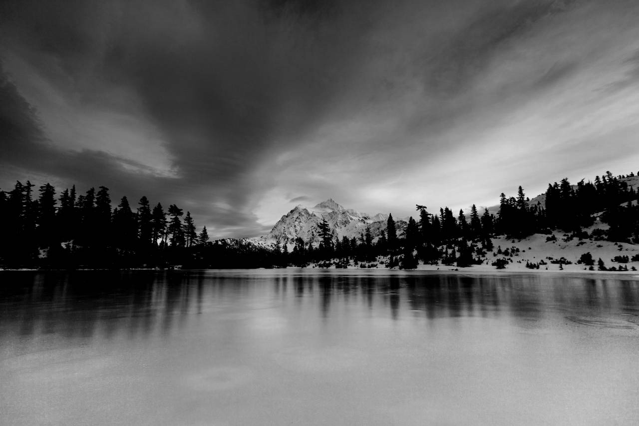   landscape  sea  water  nature  horizon  — free black and white photo