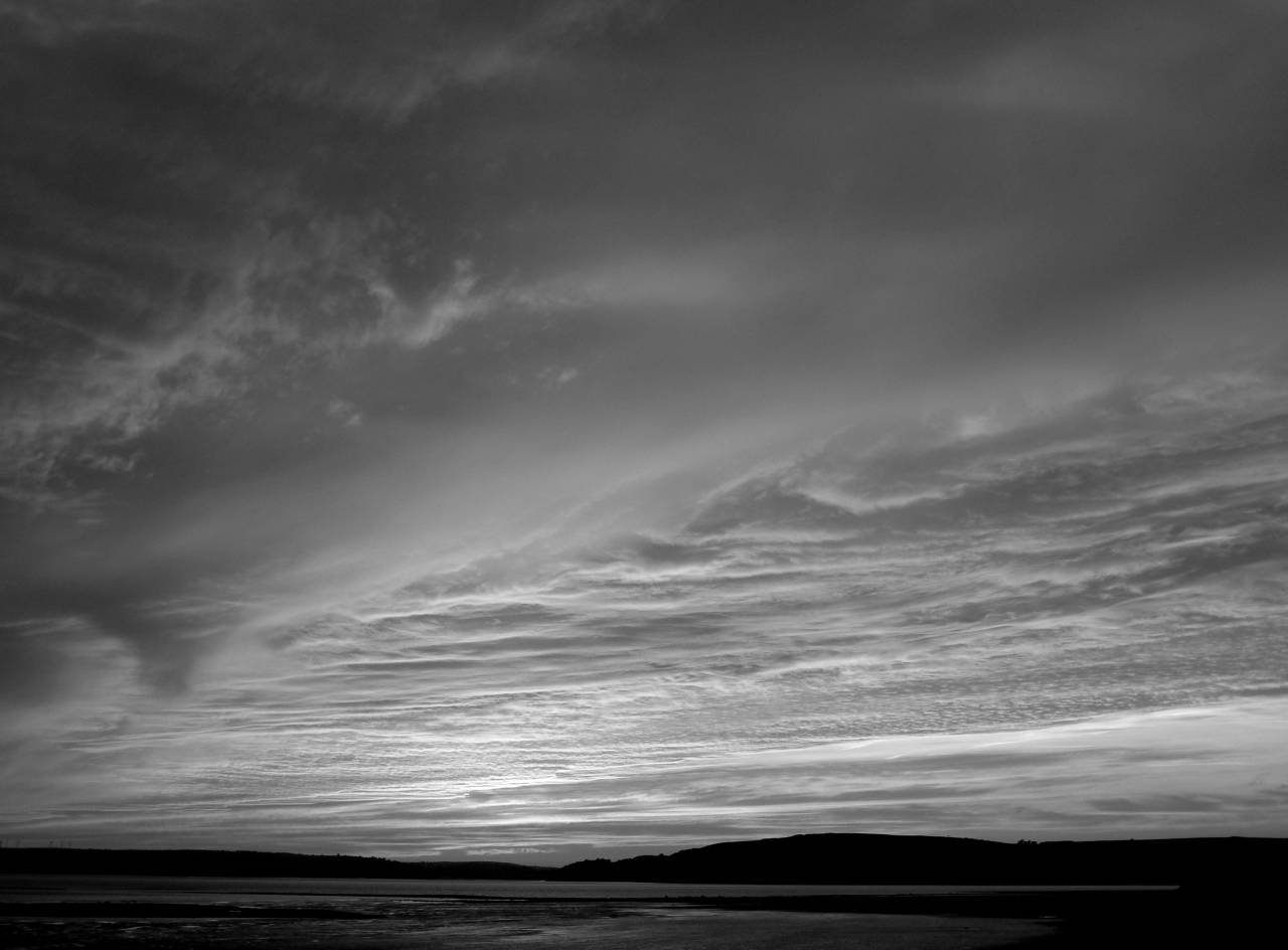   sea  ocean  horizon  light  cloud  sunrise  — free black and white photo