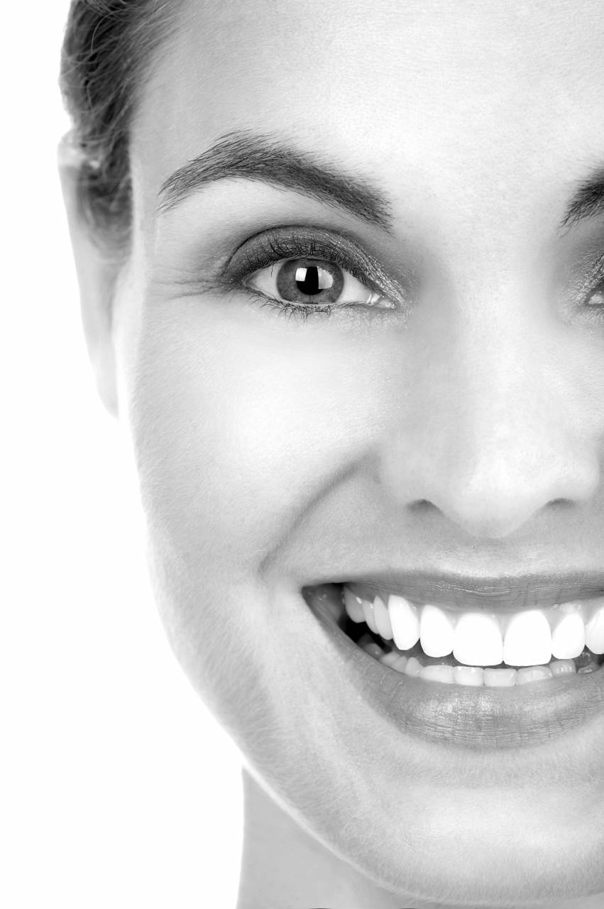   woman  face  eyebrow  skin  cheek  facial  — free black and white photo