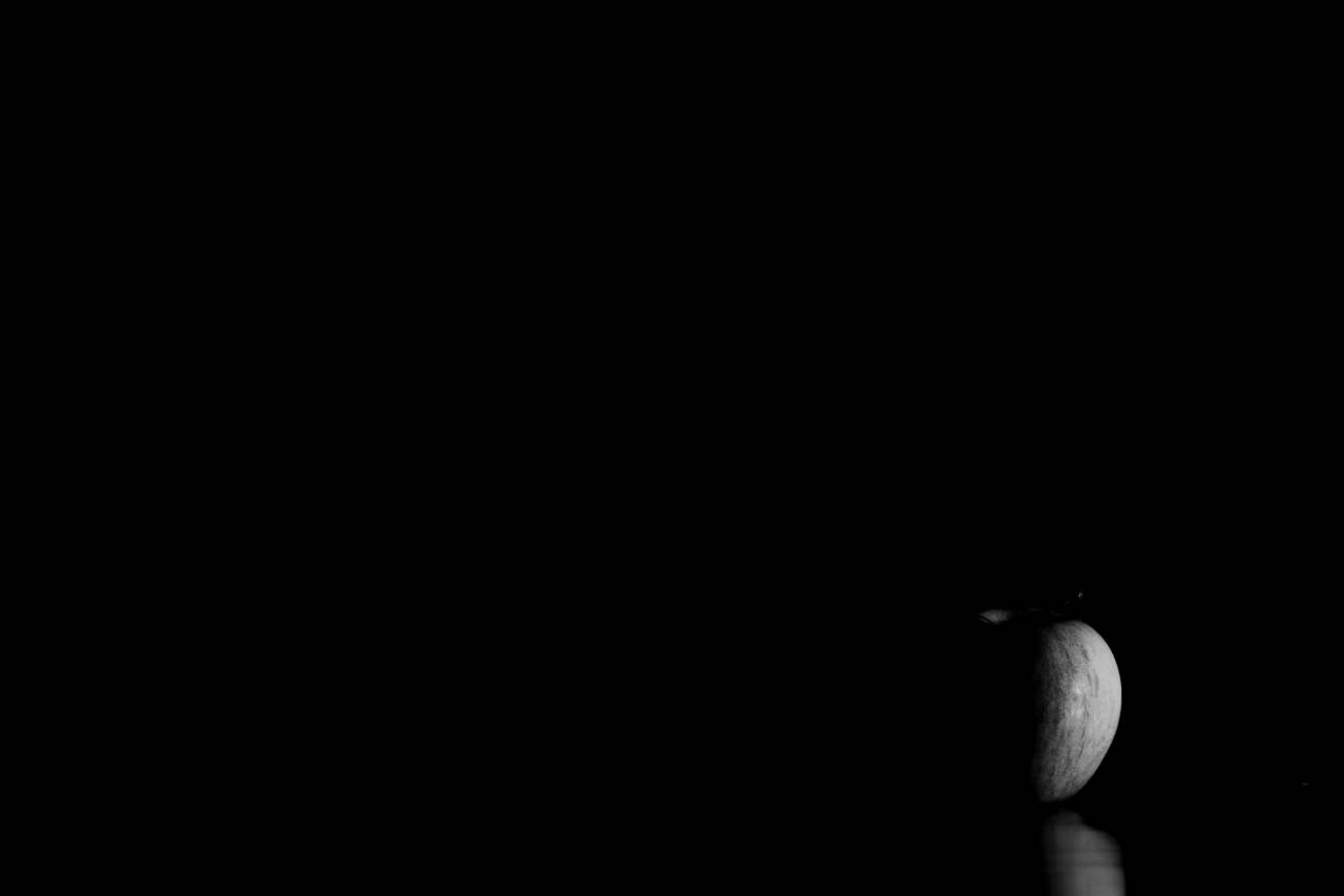   apple  light  fruit  shadow  darkness  — free black and white photo
