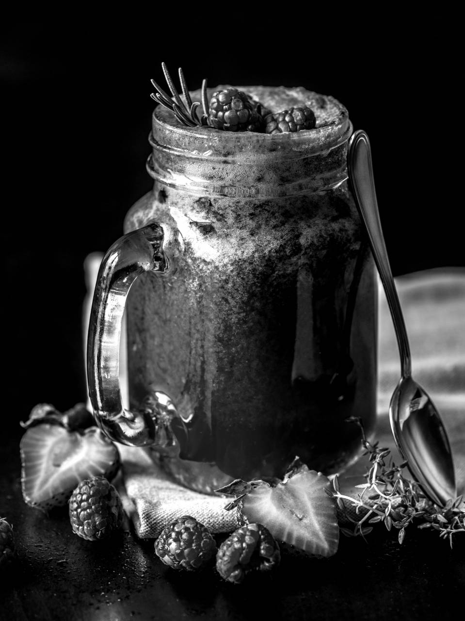  black background  closeup  cold  cool  drink  — free black and white photo