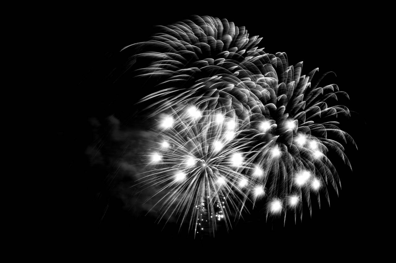   light  black and white  pyrotechnics  rocket  — free black and white photo