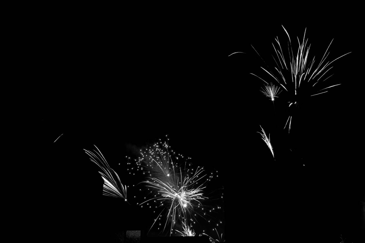   sky  dark  celebration  colorful  — free black and white photo