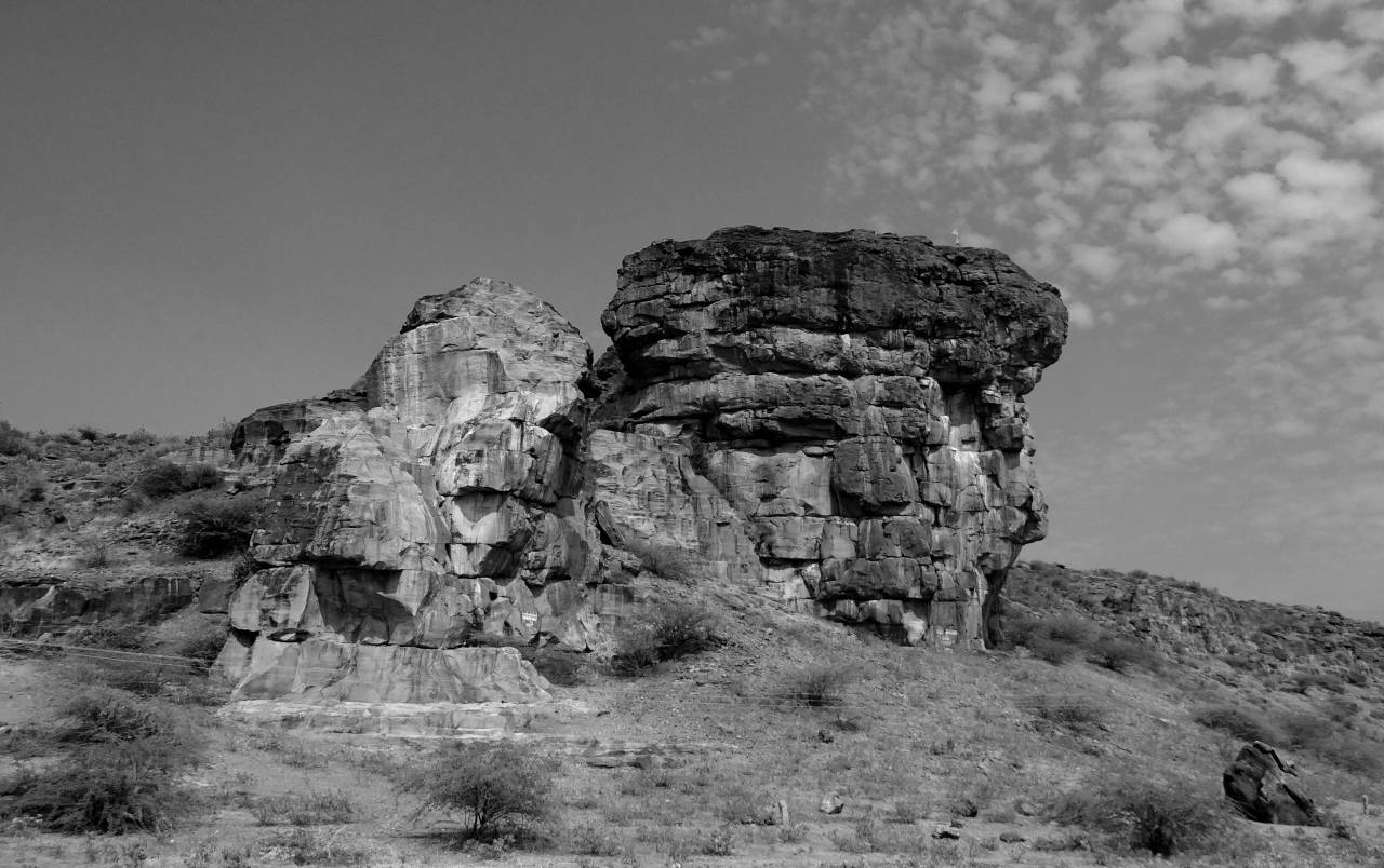   landscape  sandstone  valley  formation  — free black and white photo