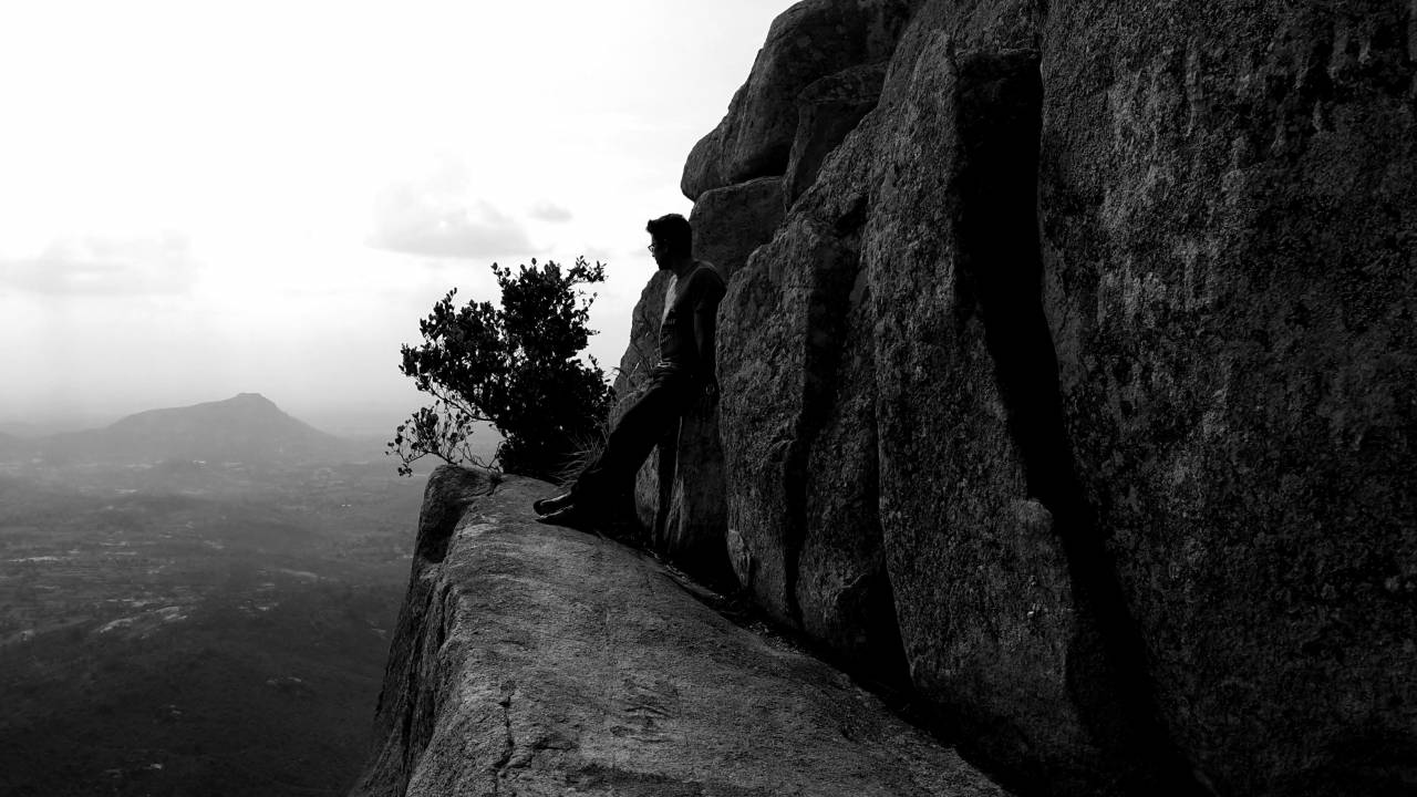   mountain  adventure  cliff  rock climbing  — free black and white photo