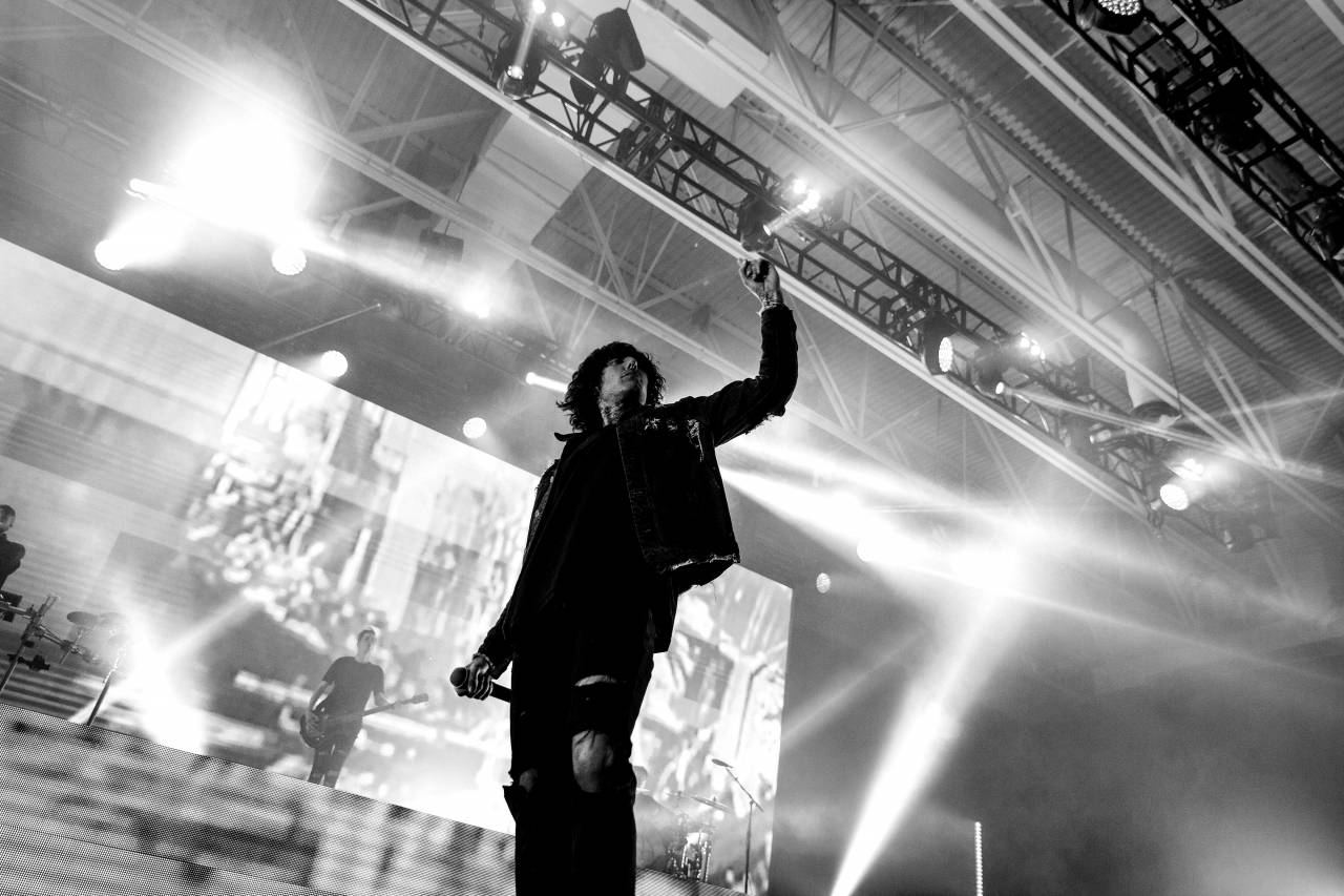 Music Stage  — free black and white photo