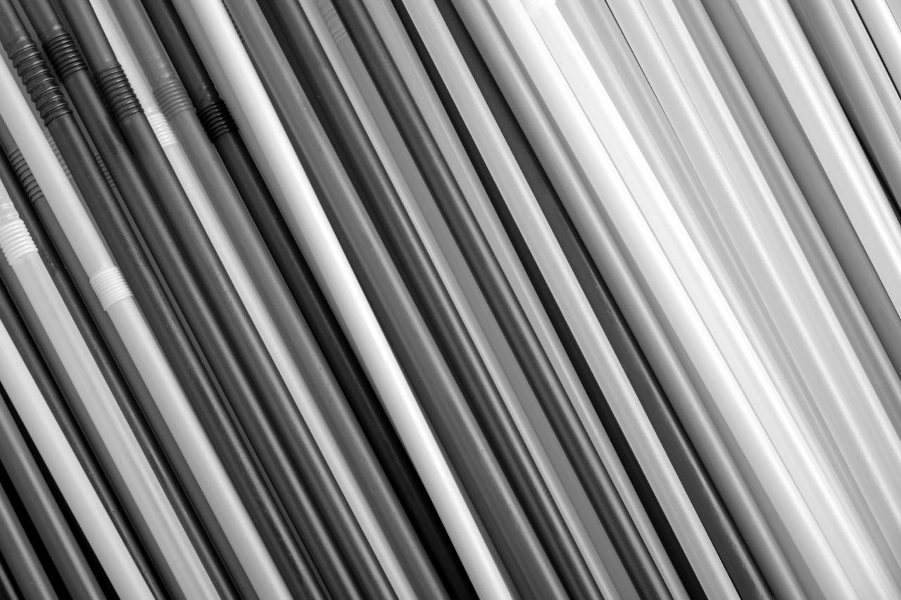 Drink Straws  — free black and white photo