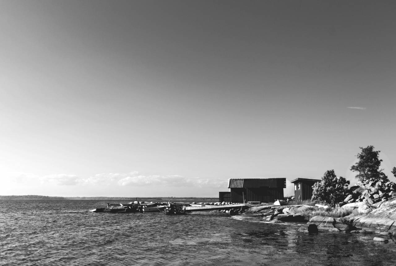Fishing Boats  — free black and white photo