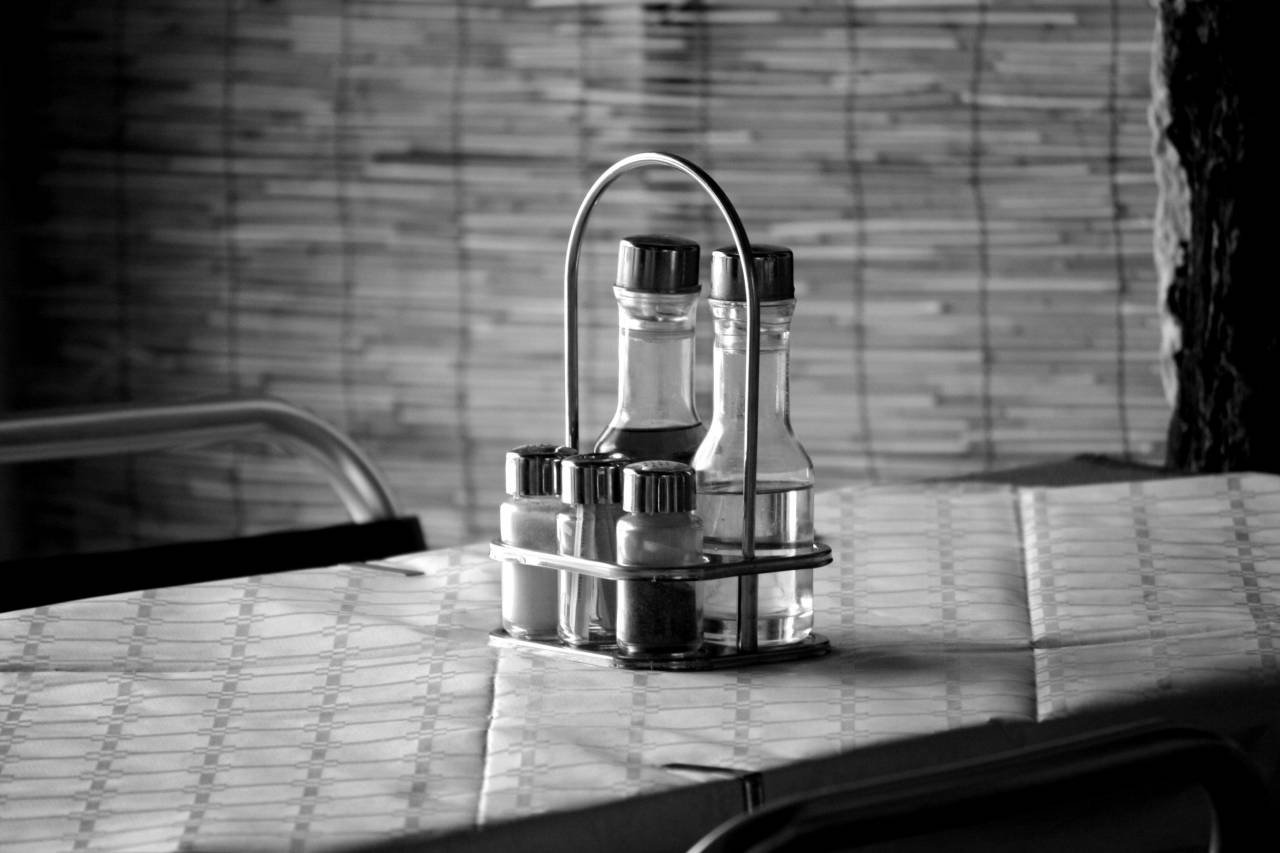 Salt & Vinegar  — free black and white photo