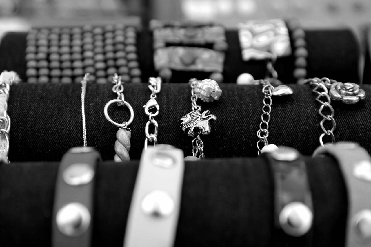 jewelry handmade decoration necklace fastener gift chain adornment container  — free black and white photo