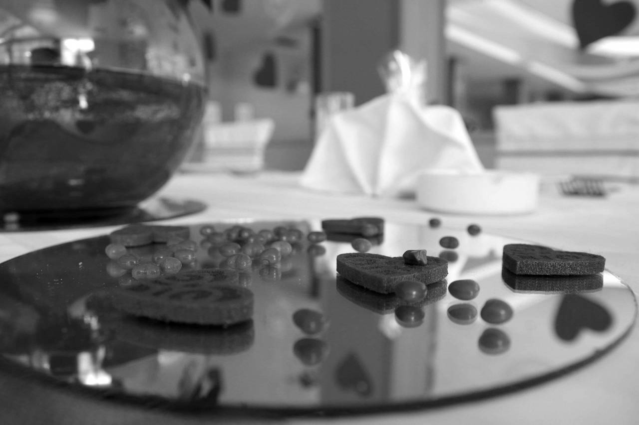 valentine romantic celebration party indoors treatment traditional health wedding  valentines — free black and white photo