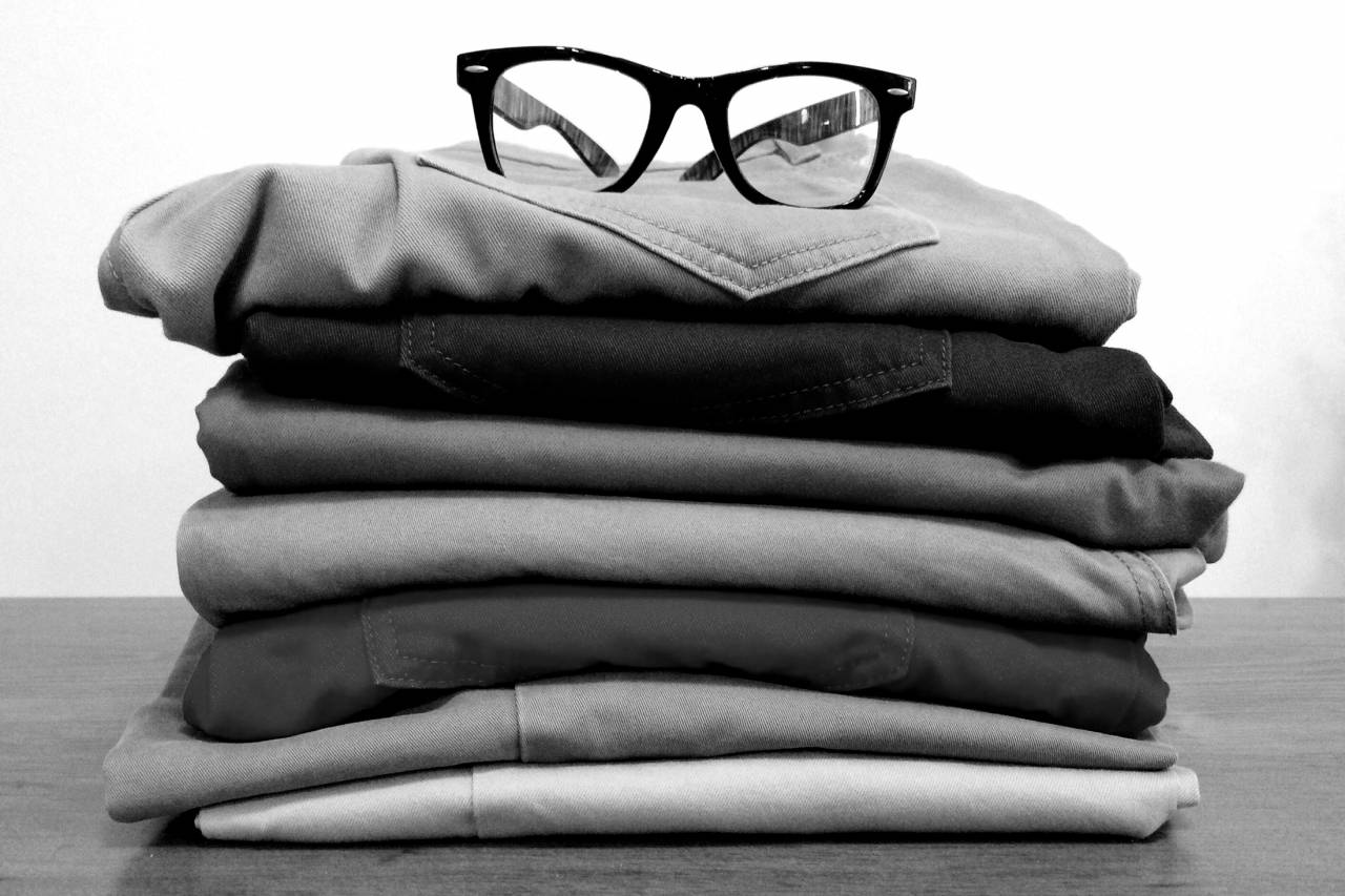 Pile of Clothes  — free black and white photo