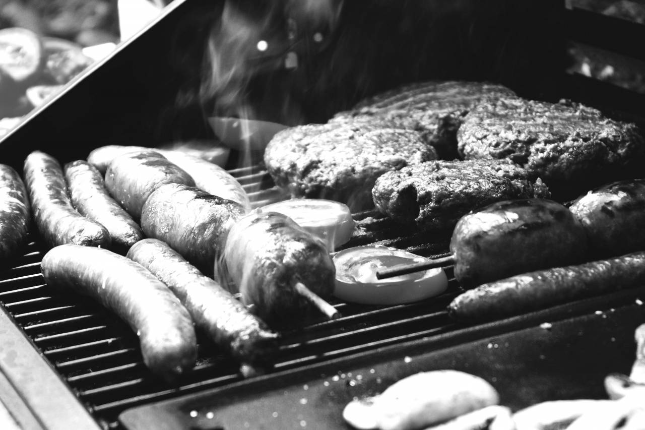 ?BBQ? Grill  — free black and white photo