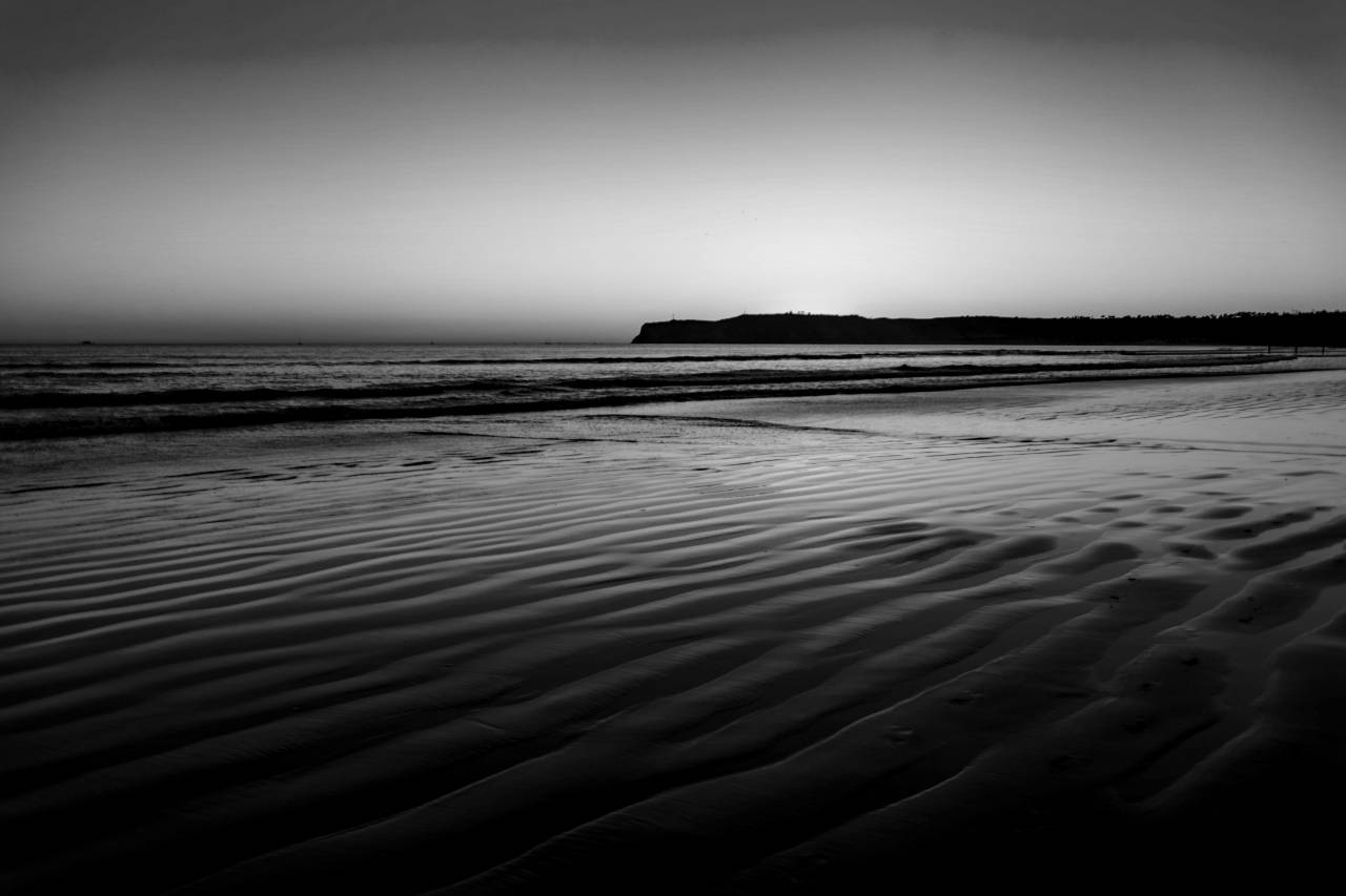 Coronado Sunset  — free black and white photo