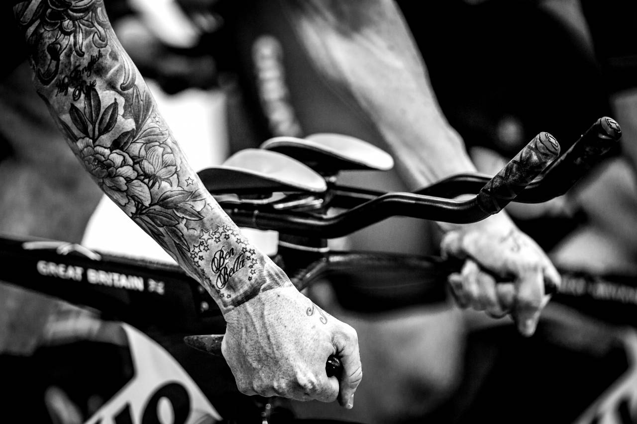   hand  black and white  cyclist  tattoo  arm  — free black and white photo