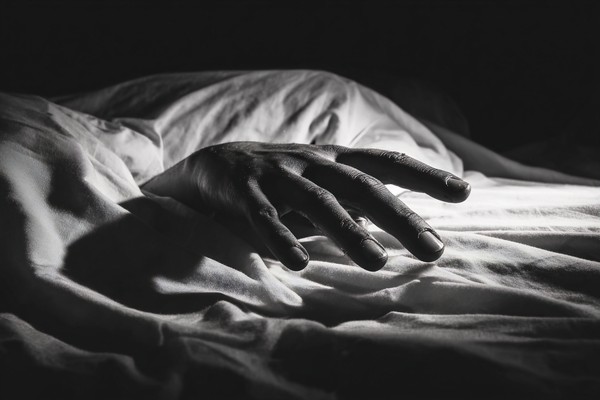 black and white conceptual rigor mortis picture close up of a — black and white photo