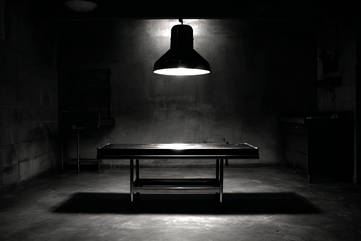 black and white conceptual rigor mortis picture empty clinica — free black and white photo