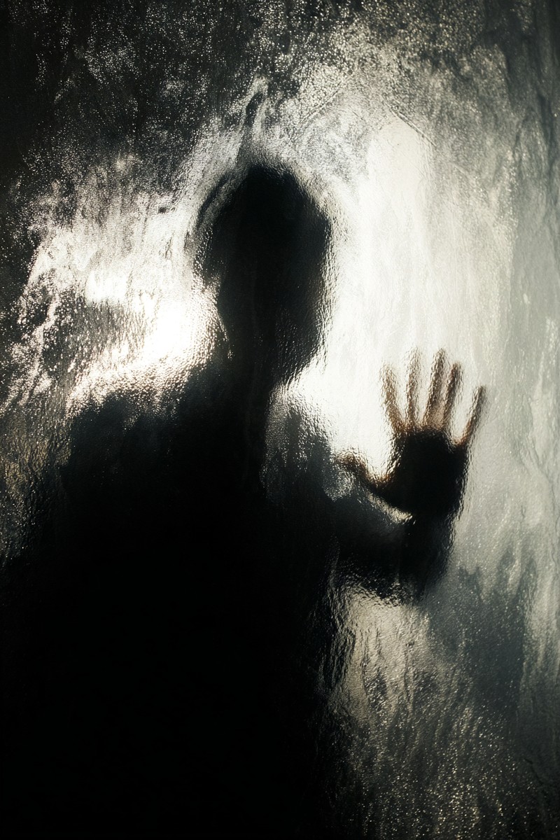 silhouettes abstract shadow play a person standing behind a t — free black and white photo