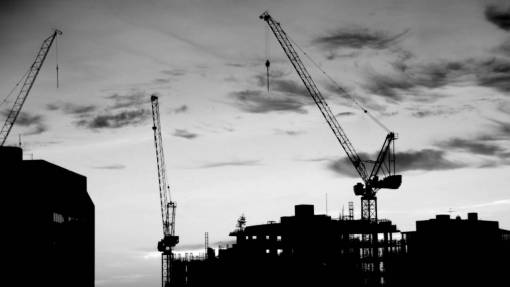 Cranes Construction Sky Royalty Free Photo