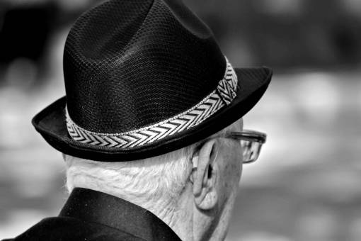 hat ear eyeglasses cowboy senior pensioner clothing kb