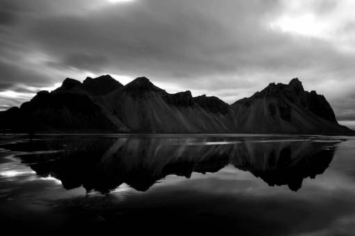 ?Black? & White Icelandic Mountains Royalty- ...
