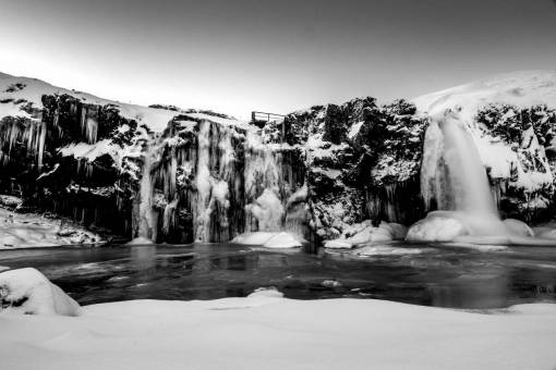 Frozen Waterfall Free Stock ?Photo? - 