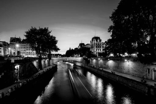 Paris Sunset Free Stock ?Photo? -  — black and white photo