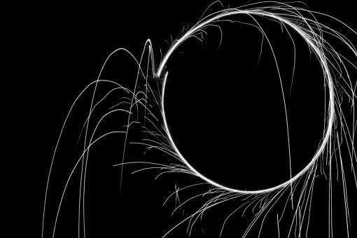   night  round  dark  motion  sparkler  curve 